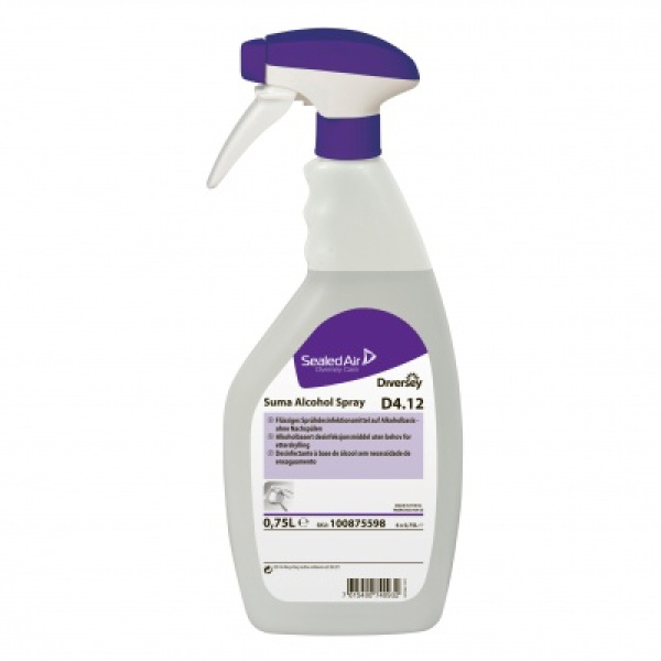 Dezinfekavimo priemonė alkoholio pagrindu Suma Alcohol Spray D4.12, 0,75l