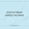 Postatybinis langų valymas