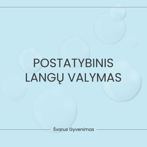 Postatybinis langų valymas