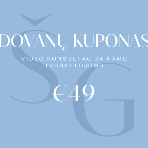 Dovanų kuponas video konsultacijai namų tvarkytojoms